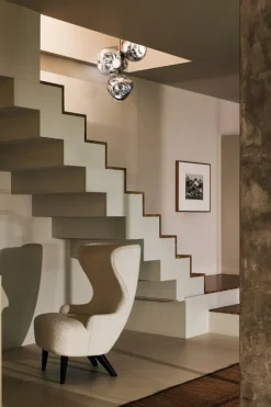 Tom Dixon Melt Chandelier Mini pendellampa, LED, silver