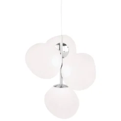 Tom Dixon Melt Chandelier Mini pendellampa, LED, opal - silver