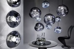 Tom Dixon Melt LED-pendel, rök