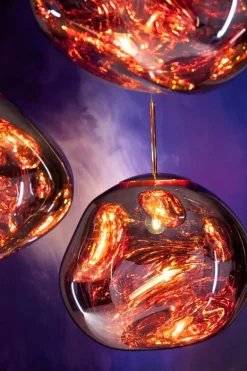 Tom Dixon Melt LED-pendel, koppar