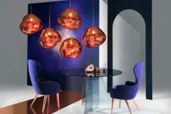 Tom Dixon Melt LED-pendel, koppar