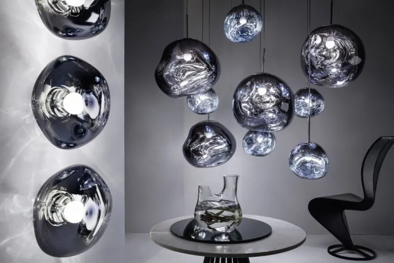 Tom Dixon Melt Mini LED-pendel, rök