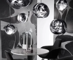 Tom Dixon Melt Surface LED vägglampa, rök