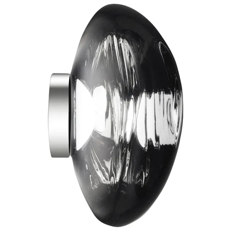 Tom Dixon Melt Surface LED vägglampa, krom