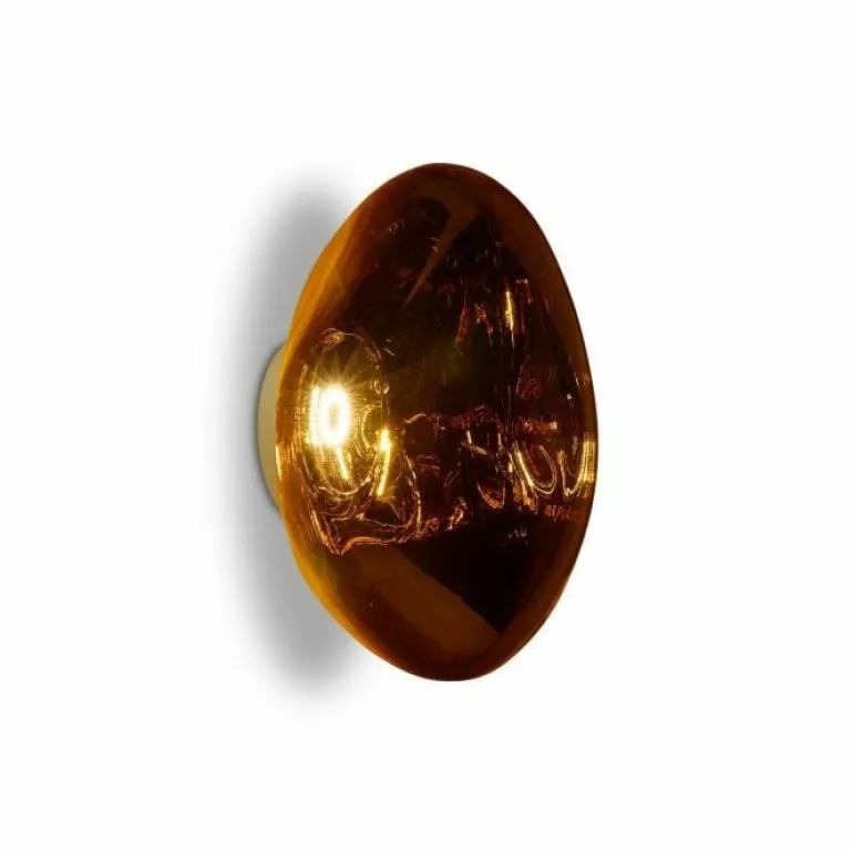 Tom Dixon Melt Surface LED vägglampa, guld
