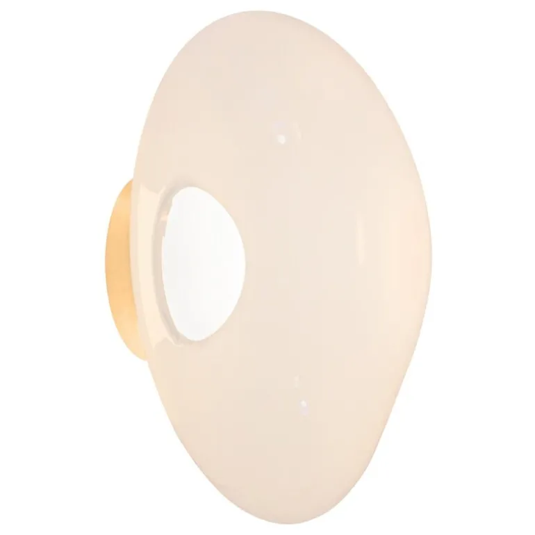 Tom Dixon Melt Surface LED vägglampa, opal - guld