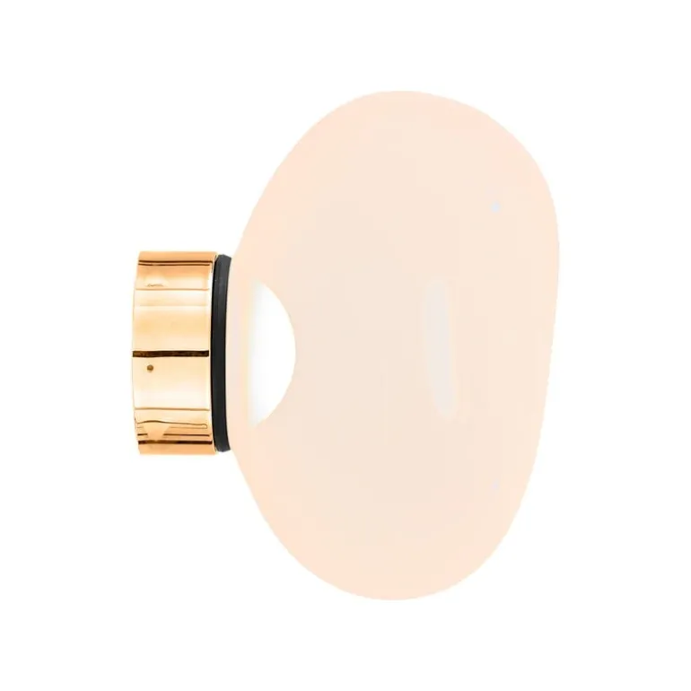 Tom Dixon Melt Surface Mini LED vägglampa, opal - guld
