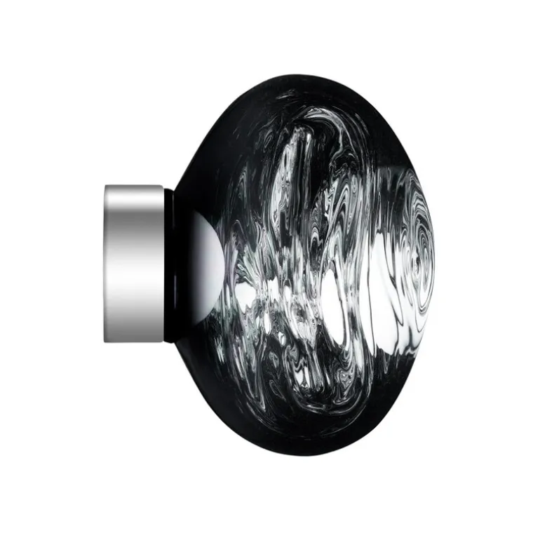 Tom Dixon Melt Surface Mini LED vägglampa, krom