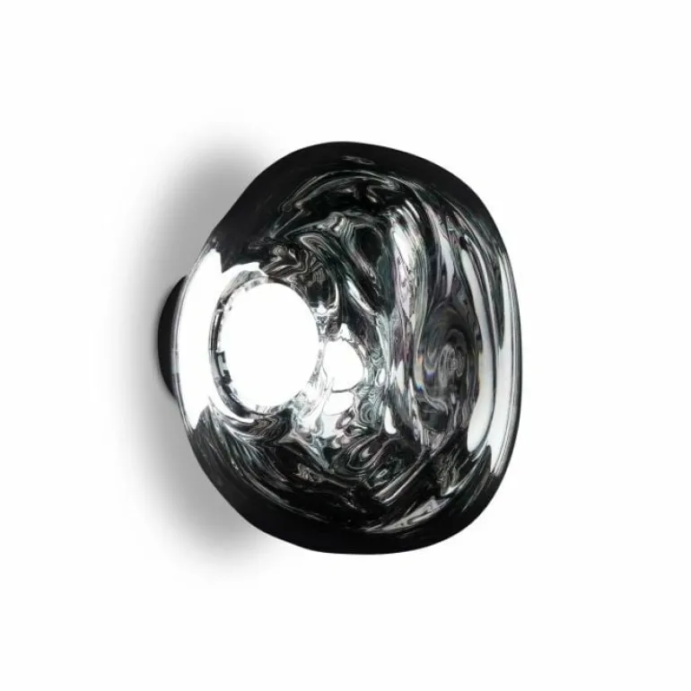 Tom Dixon Melt Surface Mini LED vägglampa, krom