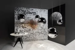 Tom Dixon Mirror Ball LED-pendel, 40 cm, silver