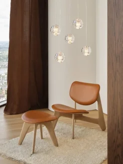 Tom Dixon Press Sphere Mini LED pendellampa, 2700 K, klar