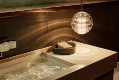 Tom Dixon Press Sphere Mini LED pendellampa, 2700 K, klar