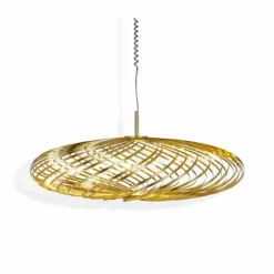 Tom Dixon Spring LED-pendel, medium, mässing