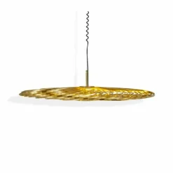 Tom Dixon Spring LED-pendel, medium, mässing