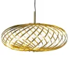Tom Dixon Spring LED-pendel, liten, mässing