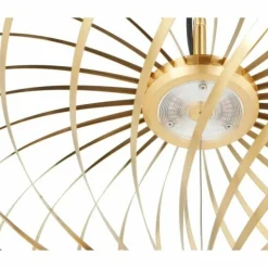Tom Dixon Spring LED-pendel, liten, mässing