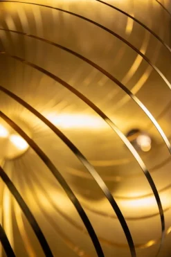 Tom Dixon Spring LED-pendel, liten, mässing