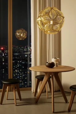 Tom Dixon Stone bärbar LED-bordslampa, vit marmor