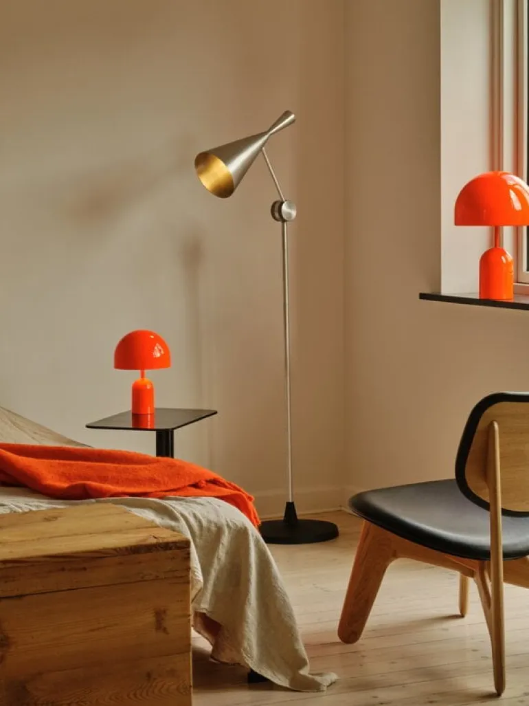 Tom Dixon Unbeaten golvlampa, LED, aluminium