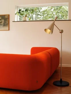 Tom Dixon Unbeaten golvlampa, LED, aluminium