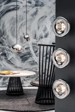 Tom Dixon Void LED-pendel, rostfritt stål