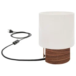 Tonfisk Design Ilta bordslampa 18 cm, vit - valnöt