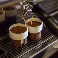 Tonfisk Design Warm espressokopp 0,8 dl, 2-pack, valnöt