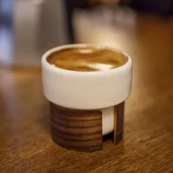 Tonfisk Design Warm espressokopp 0,8 dl, 2-pack, valnöt