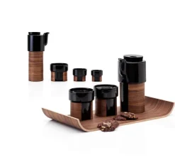 Tonfisk Design Warm kopp 2,4 dl, set om 2, svart - valnöt