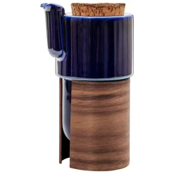 Tonfisk Design Warm tekanna 6 dl, blå - valnöt, korklock