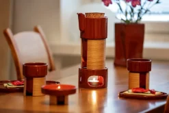 Tonfisk Design Warm tekanna värmare, brun