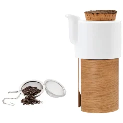 Tonfisk Design Warm tekanna med korklock, 6 dl, ek