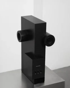 Transparent Brutalist Sculpture-högtalare, svart