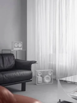 Transparent Transparent högtalare, vit