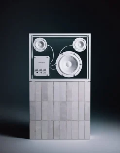 Transparent Transparent högtalare, vit