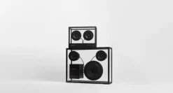 Transparent Transparent högtalare, svart