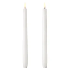 Uyuni Lighting Avsmalnande LED-ljus, 25 cm, 2-pack, nordic white