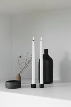 Uyuni Lighting LED antikljus, 32 cm, 2 st, vit