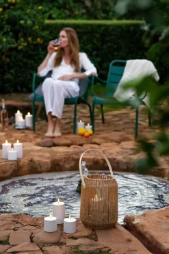 Uyuni Lighting Outdoor LED blockljus, 10,1 x 17,8 cm, vit