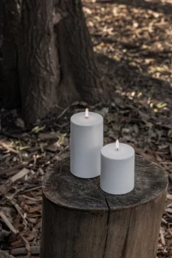 Uyuni Lighting Outdoor LED blockljus, 8,4 x 10 cm, vit