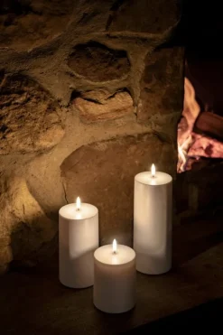 Uyuni Lighting Outdoor LED blockljus, 8,4 x 10 cm, vit