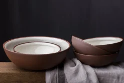 Vaidava Ceramics Earth Raw skål, 2 l, brun - beige