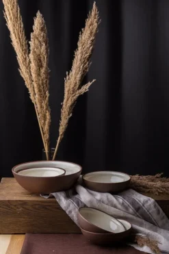 Vaidava Ceramics Earth Raw skål, 2 l, brun - beige