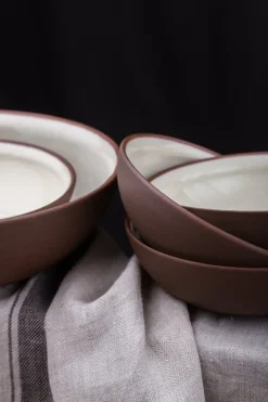 Vaidava Ceramics Earth Raw skål, 0,6 l, brun - beige