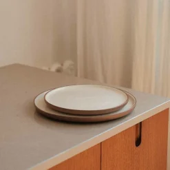 Vaidava Ceramics Earth Raw tallrik, 22 cm, brun - beige