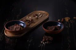 Vaidava Ceramics Earth, skål 0,2 l, 3-pack + bricka, grå