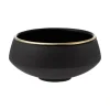 Vaidava Ceramics Eclipse Gold skål 0,25 l, svart - guld