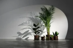 Vaidava Ceramics Soil kruka med fat, M, brun