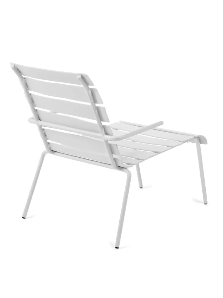 valerie_objects Aligned lounge stol, off-white
