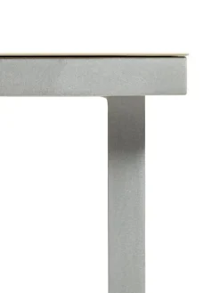 valerie_objects Alu matbord, litet, elfenbensvitt